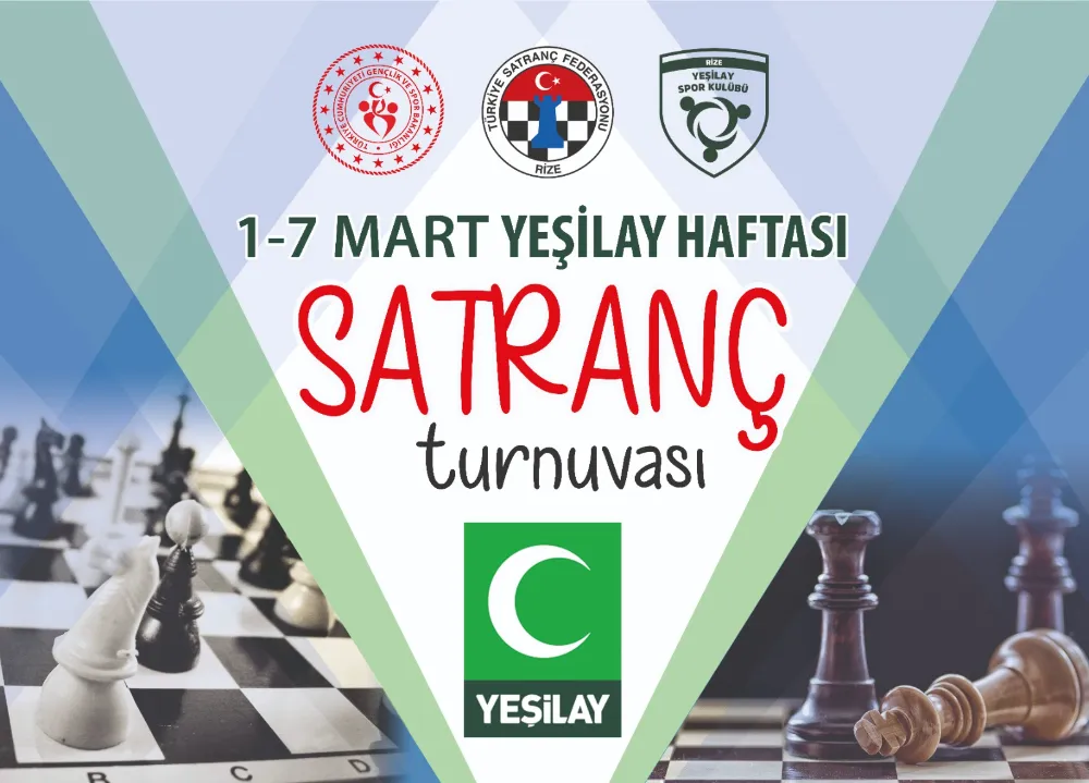 Rize Yeşilay Şubesinden Satranç Turnuvası