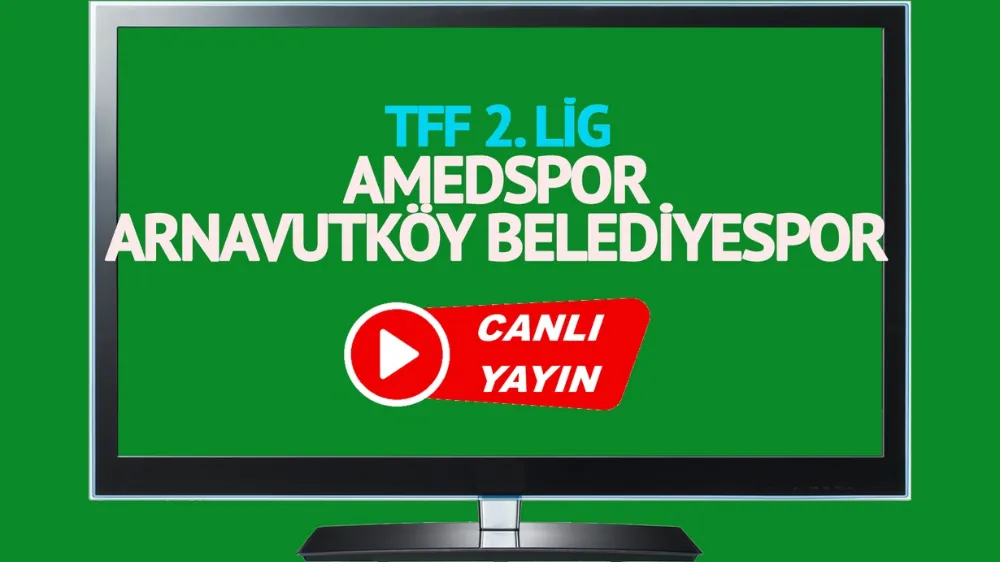 Amedspor - Arnavutköy Belediye Spor maçı canlı izle! Amedspor - Arnavutköy Belediye Spor maçı canlı yayınlanacak mı?