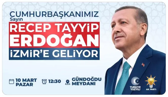 Cumhurbaşkanı Erdoğan İzmir