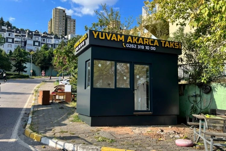 25 taksi yerine prefabrik durak ihalesi