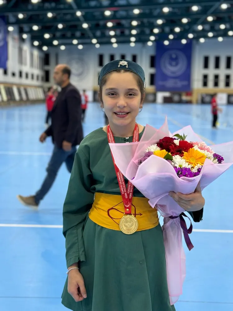 Giresunlu küçük sporcu Esma Nur Gülşen