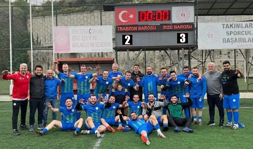 Rize Barosu Futbol Takımı şampiyonluk peşinde