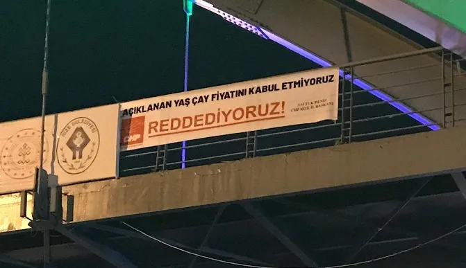 Yaş çay fiyatlarına yönelik CHP Rize sert tepkisini sürdürüyor