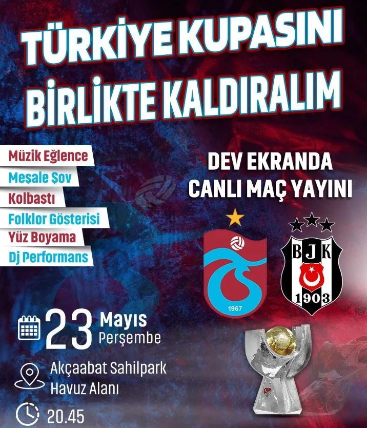 Trabzonspor Taraftarları, Türkiye Kupası Finalini Canlı Yayında İzleyecek!