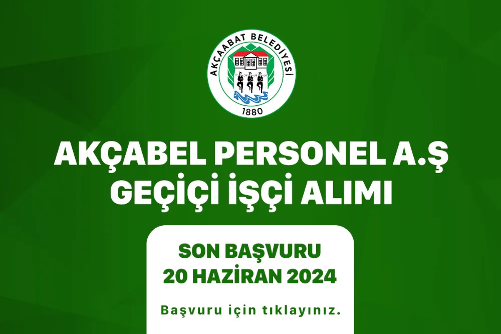 Temizlik İşleri Müdürlüğü İçin Personel Alım İlanı