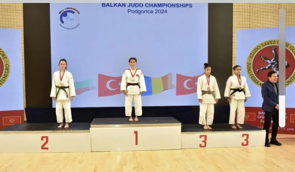 17 Şubat Anadolu Lisesi Öğrencisi Yağmur Yılmaztürk, Balkan Judo Şampiyonu Oldu