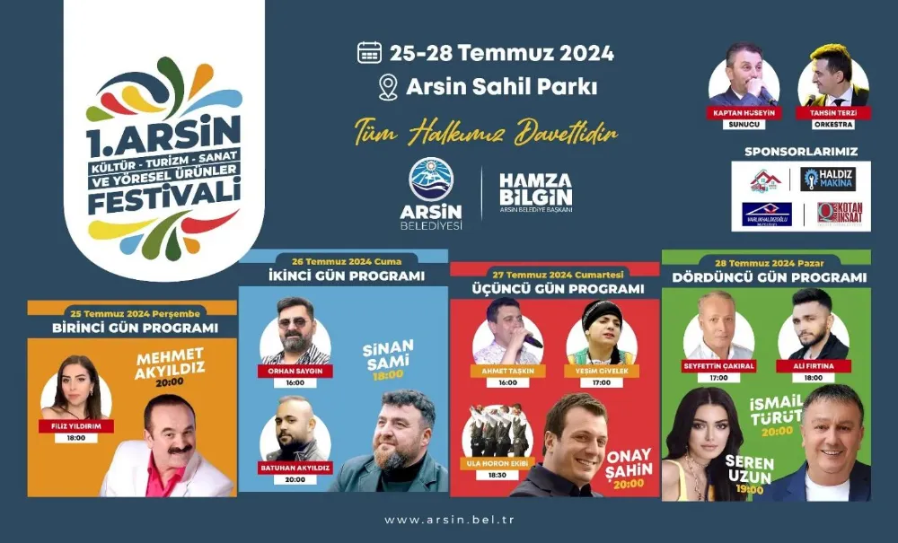 Arsin Kültür Festivali: Sanat, Turizm ve Yöresel Lezzetler Arasında Buluşma