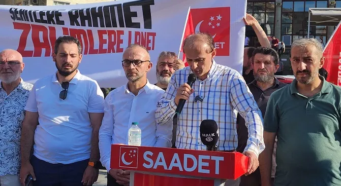 Saadet Partisinden Şehitlere Rahmet, Filistin’e Destek Eylemi