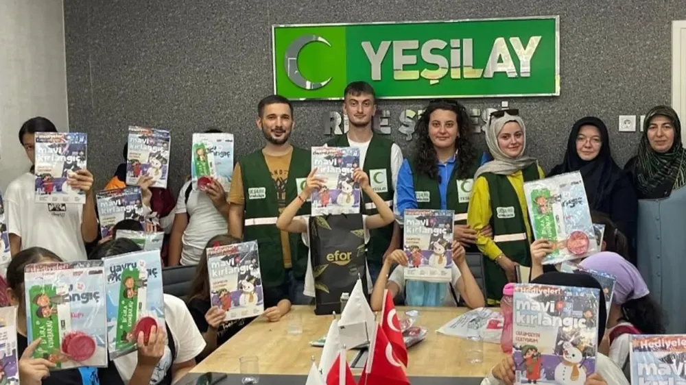 Kur’an Kursu Öğrencileri Rize’de Yeşilay’ı ziyaret etti!