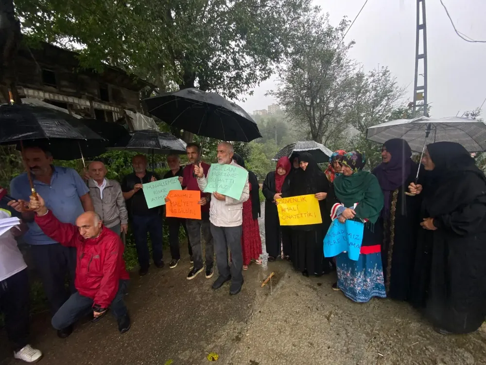 Hayrat halkı “Halka rağmen projeye ısrar edilmesi durumunda dozerlerin önüne yatacağız projeyi durduracağız”