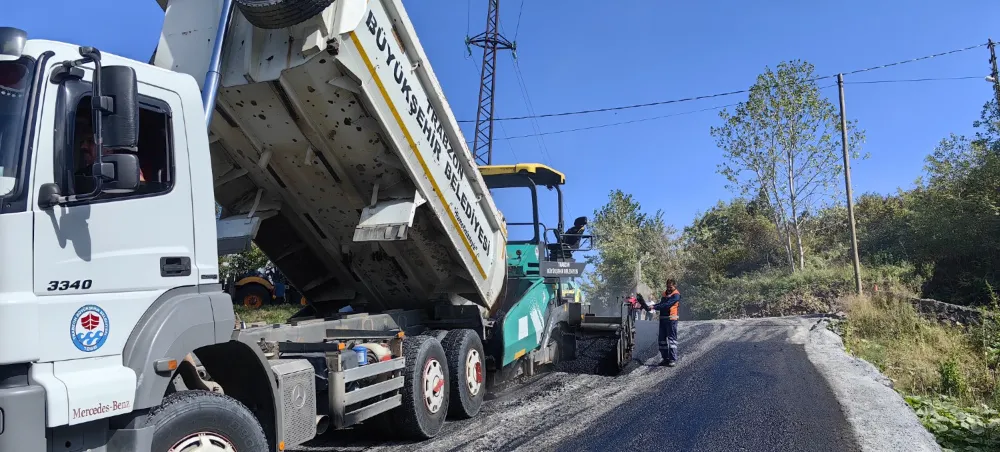 Trabzon’da Asfalt Seferberliği: 69 Bin Ton Asfalt Serildi