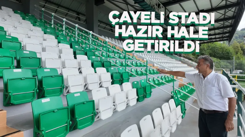 Çayelispor stadı tam profesyonel hale getirildi