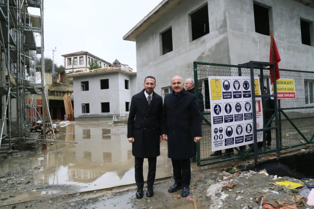 Rize Belediyesi Kültür Çarşısı ve Denizcilik Müzesi Projelerini İnceledi