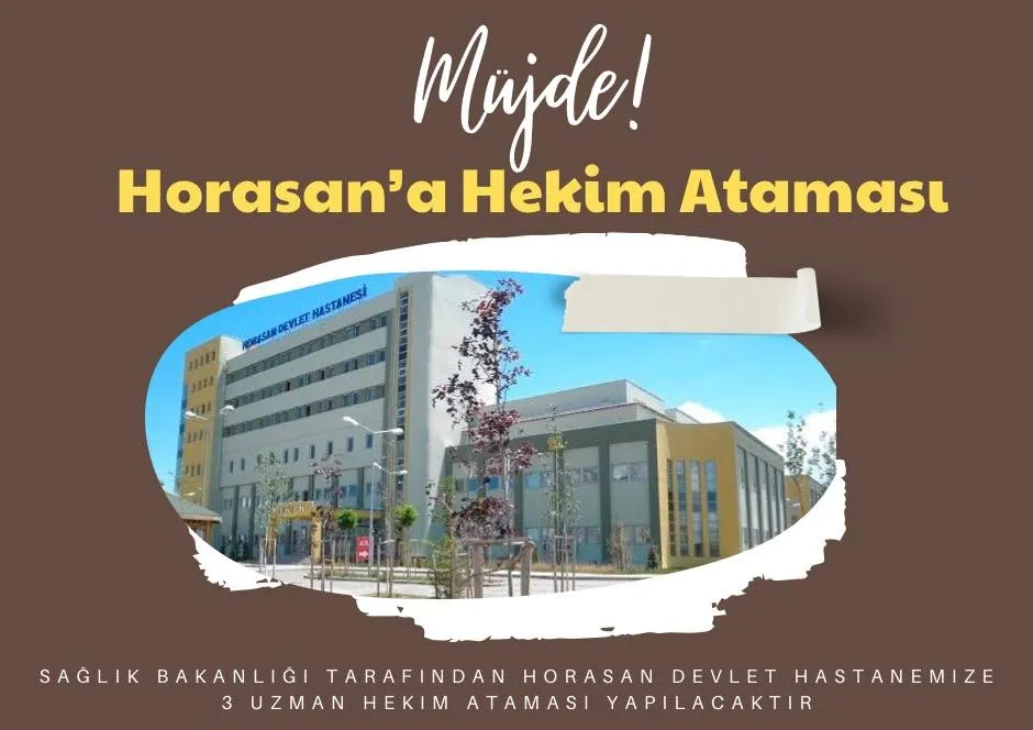 Horasan Belediyesi, İlçe Devlet Hastanesine Yeni Doktor Hizmetleri Kazandırdı