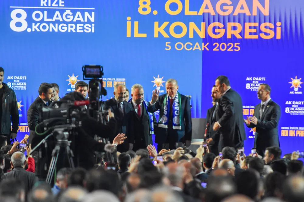 Cumhurbaşkanı Erdoğan, AK Parti Rize 8. Olağan İl Kongresi’ne Katıldı