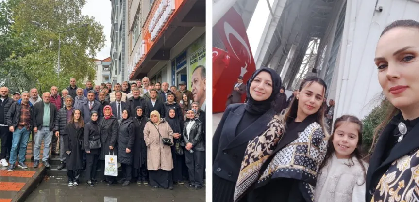 AK Parti Trabzon Kadın Kolları Liderini Sevgi ve Coşkuyla Karşıladı