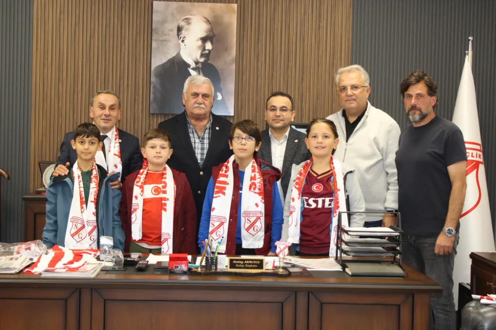Akçaabat Bilim ve Sanat Merkezi heyeti Sebat Gençlik Spor Kulübü’nü ziyaret etti