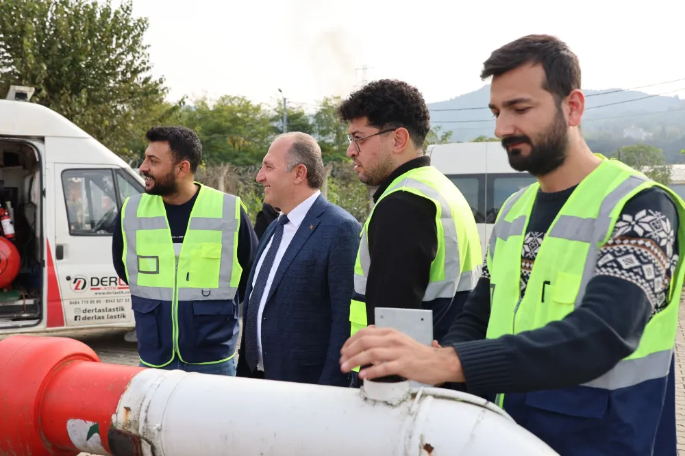 Arhavi Belediye Başkanı Turgay Ataselim, Ardeşen Doğalgaz Dağıtım Merkezinde İncelemelerde Bulundu