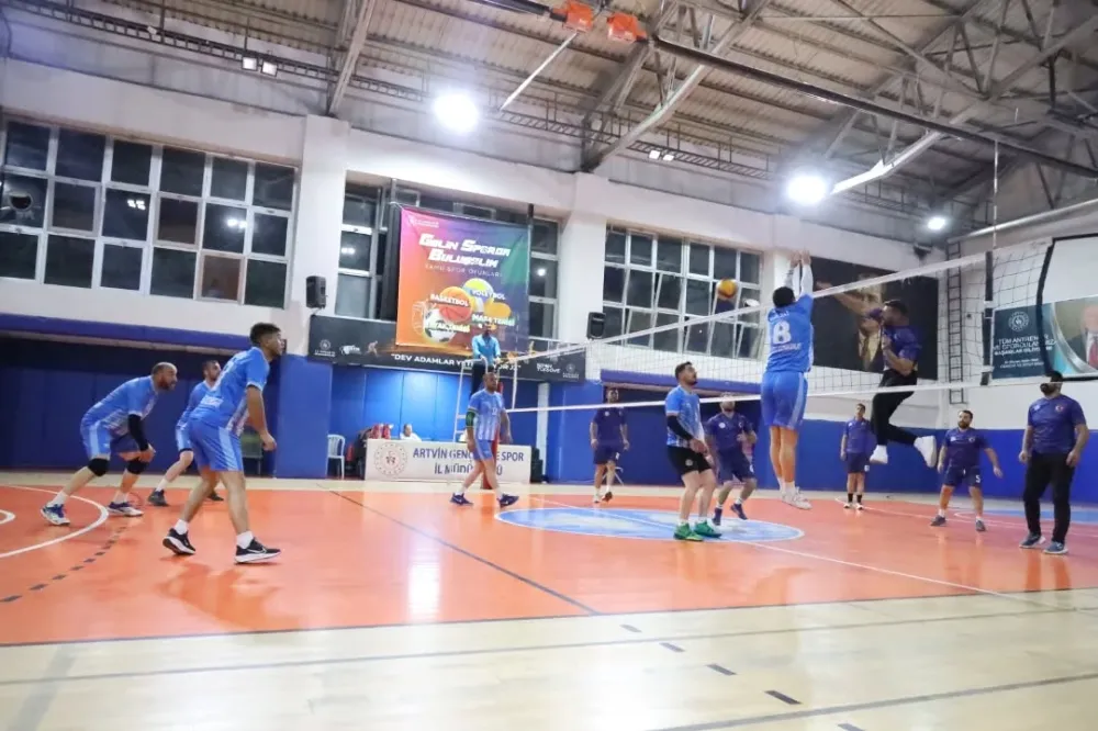 Artvin’de Kamu Spor Oyunları Voleybol İl Birinciliği Sona Erdi