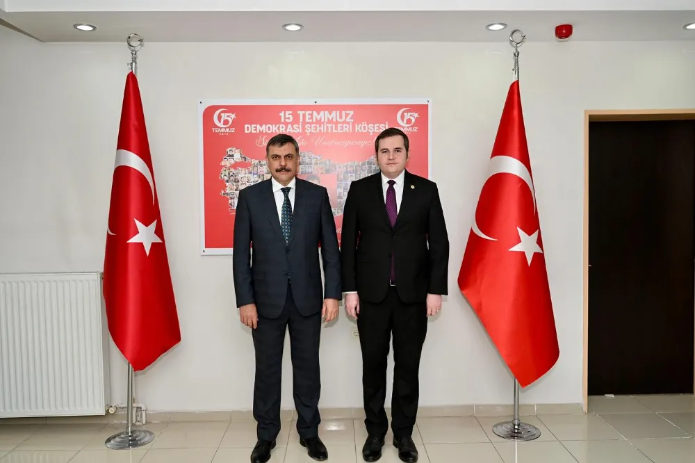 Erzurum Valisi Mustafa Çiftçi, Kaymakam Fikri Badioğlu’nu Ziyaret Etti