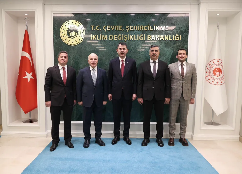 Erzurum Büyükşehir Belediye Başkanı Mehmet Sekmen, Bakan Kurum’u Ziyaret Etti