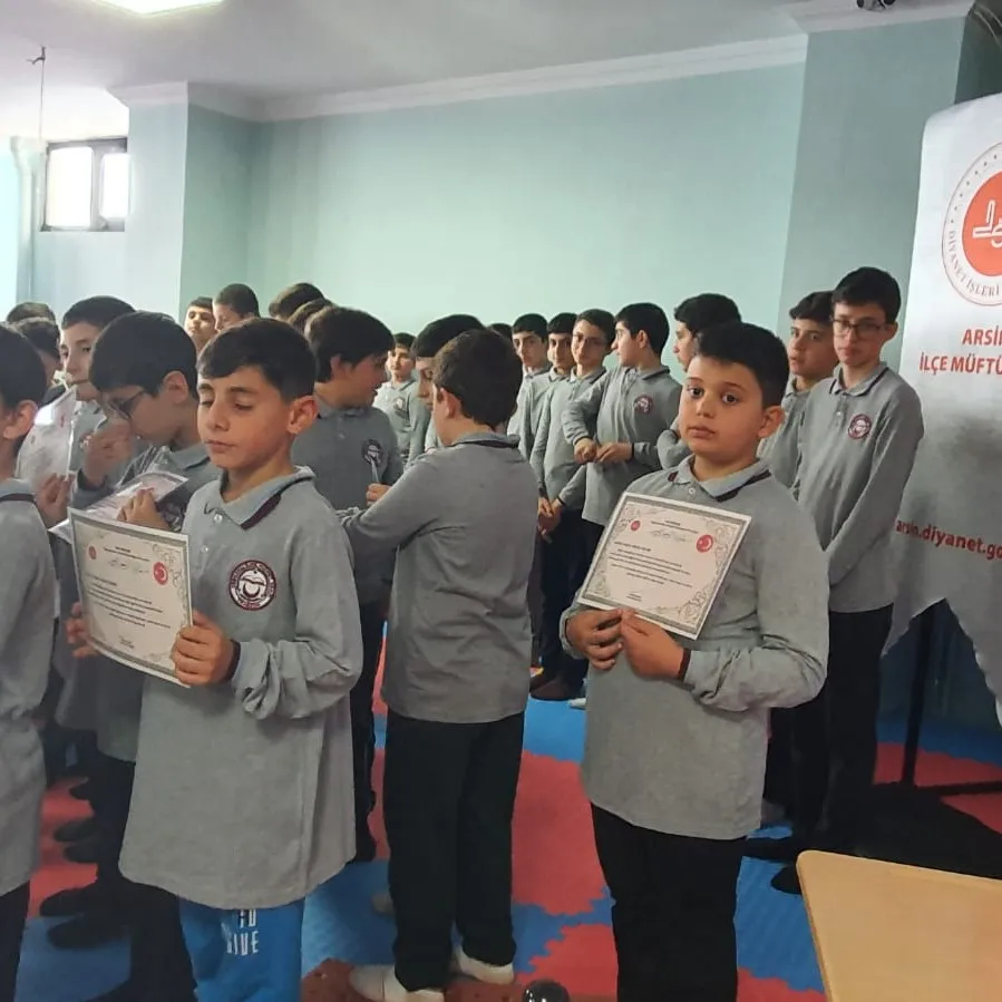 Arsin’de Hafızlık Başarısı Belgelerle Taçlandırıldı