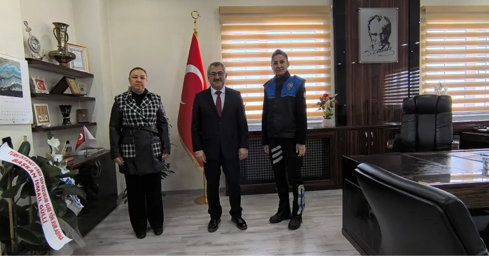Erzurum Emniyet Heyetinden Müftü Yaşar Çapçı’ya Hayırlı Olsun Ziyareti