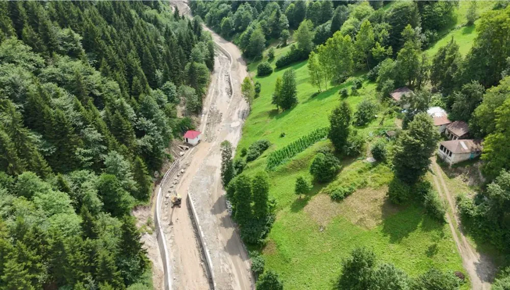 Trabzon Çaykara’da Taşkın Kontrol İnşaatları Hızla Devam Ediyor