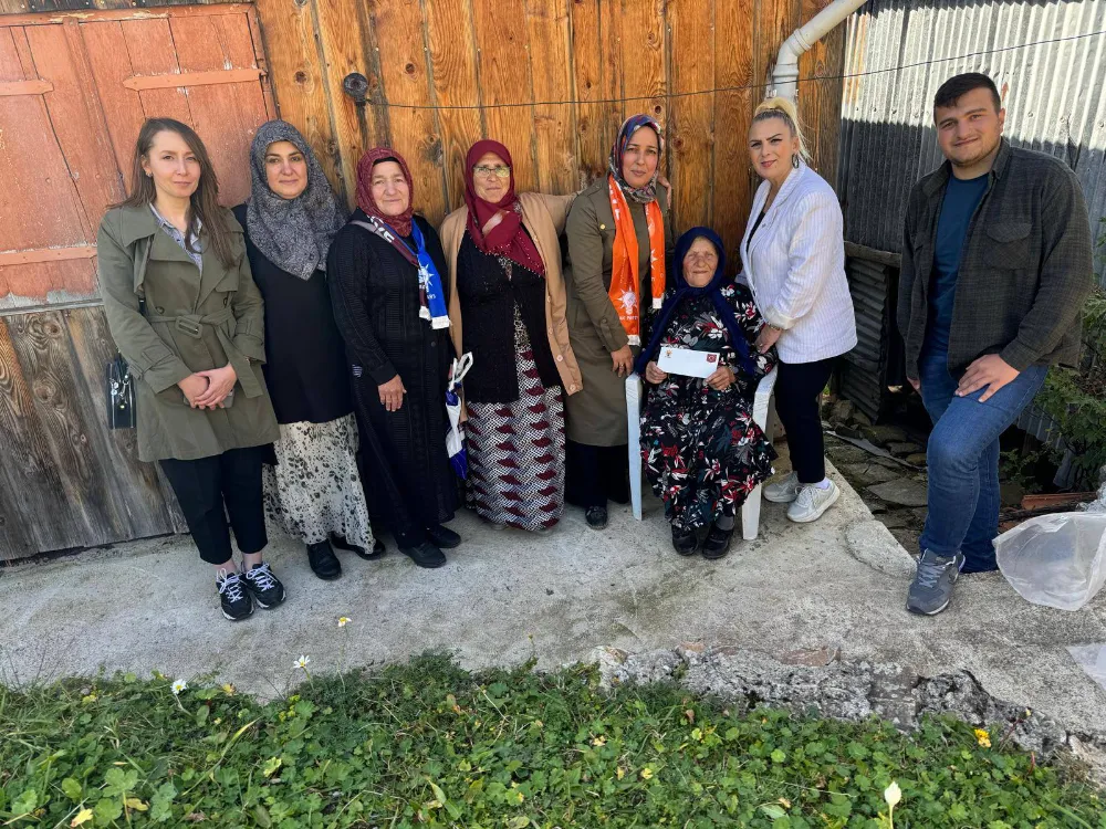 Çaykara AK Parti Kadın Kolları’ndan Hane ve Hasta Ziyaretleri