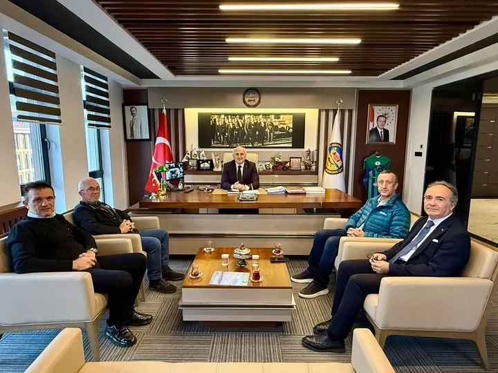 Eski İller Bankası Genel Müdürü Yusuf Büyük’ ten Güven Aksoy’a Ziyaret