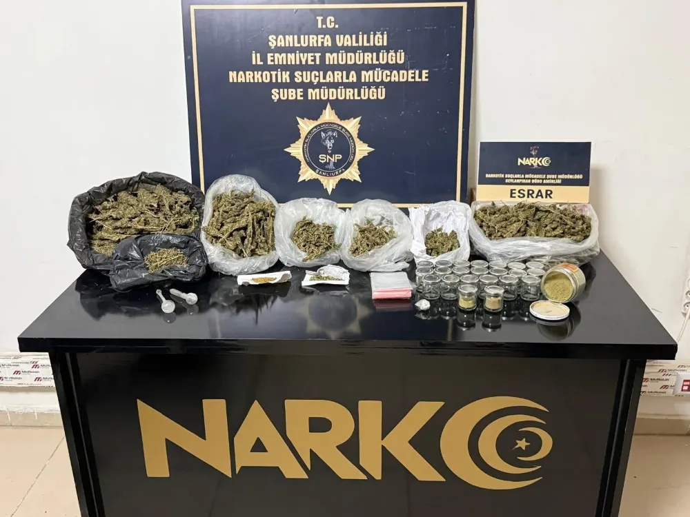 Şanlıurfa’da uyuşturucu operasyonunda 1 tutuklama