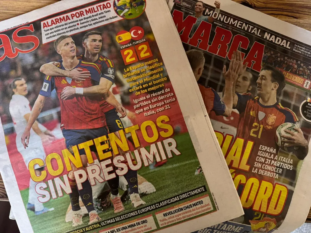 İspanyol basınından İspanya - Türkiye maçı manşetleri