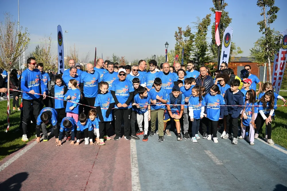 Depremde hayatını kaybeden ailelerin çocuklarına destek koşsu