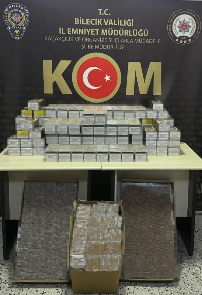 30 bin adet dolu makaron ele geçildi