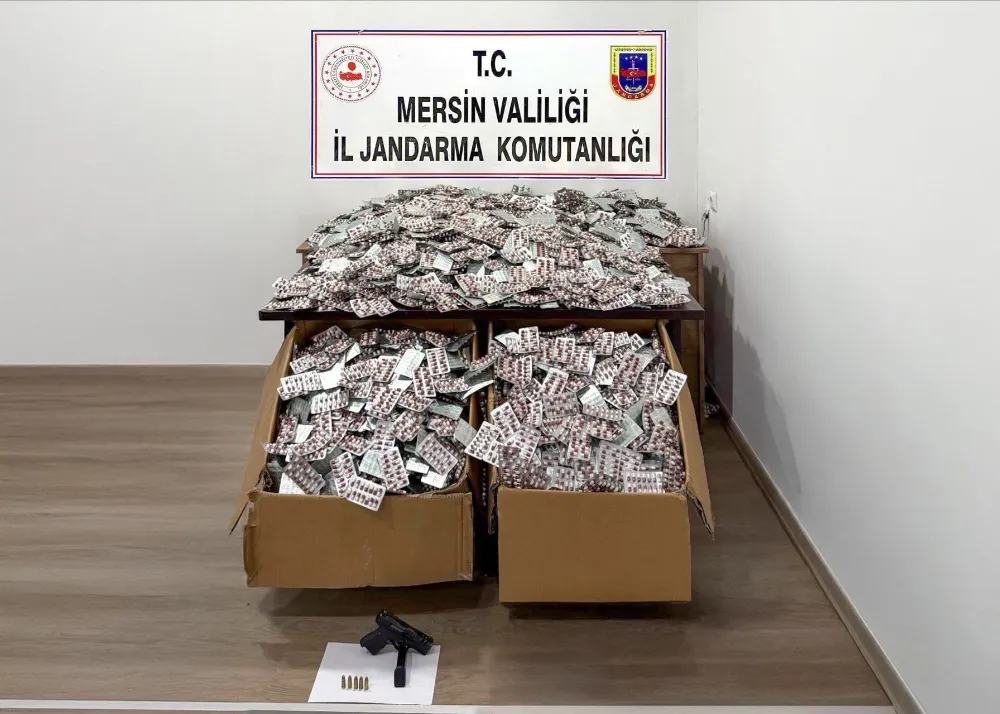 Mersin’de 448 bin adet hap ele geçirildi: 4 tutuklama