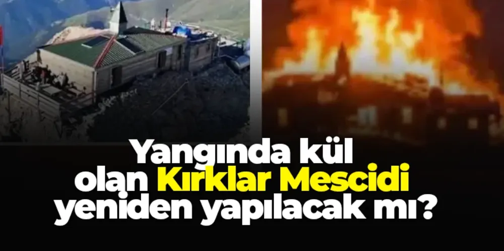 Çaykara’daki Kırklar Mescidi Yangında Kül Oldu, Yeniden Yapımı Baharda Başlayacak