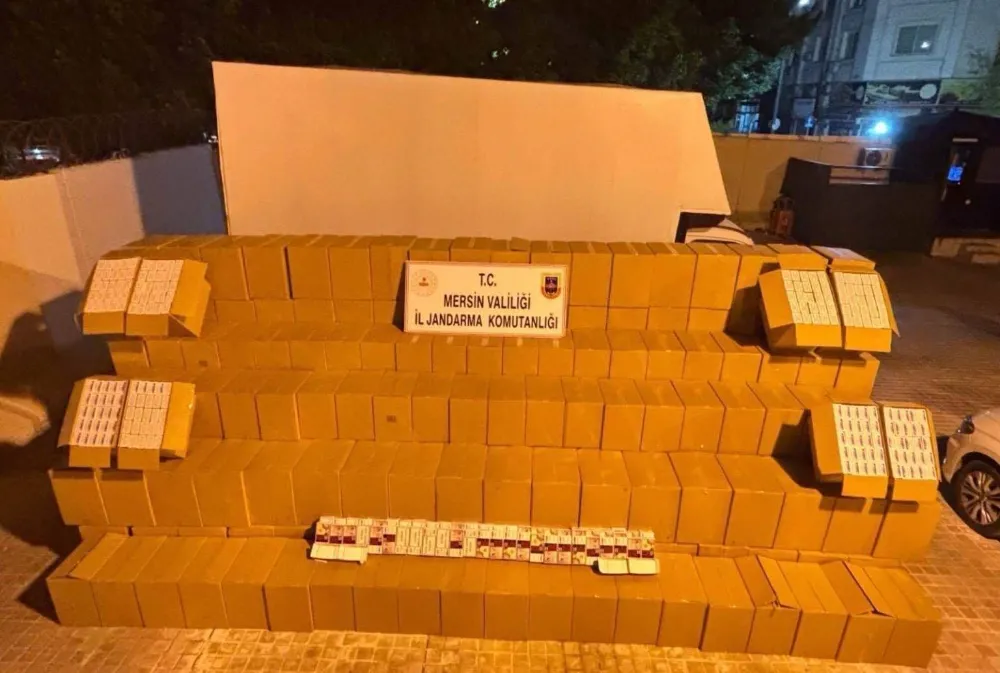 Mersin’de Kaçak Makaron Operasyonu: 2 Gözaltı