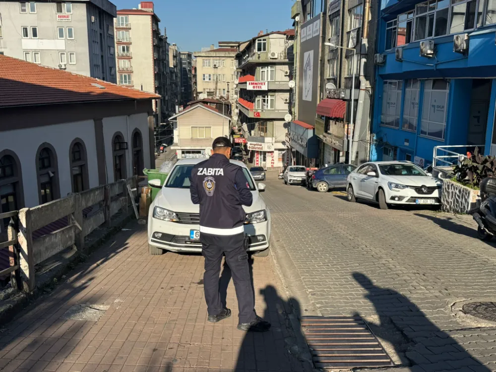 Zonguldak’ta Gelişigüzel Park Eden Araçlara Cezai İşlem