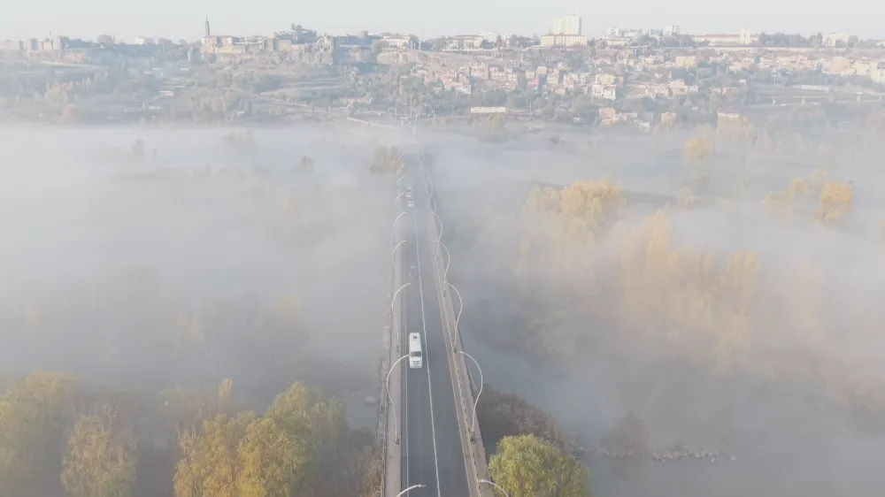 Diyarbakır’da Sis Denizinde Büyüleyici Sabah