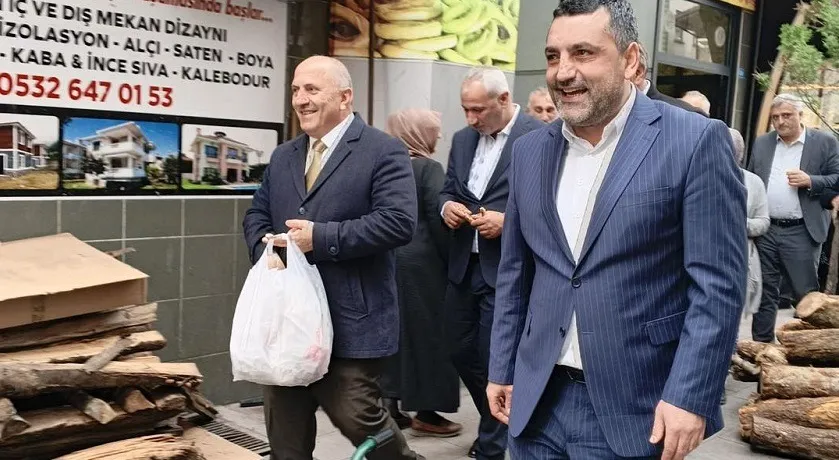 Çayeli Belediye Başkanı Çiftçi ile MHP İl Başkanı Alkan Esnafın Nabzını Tuttu