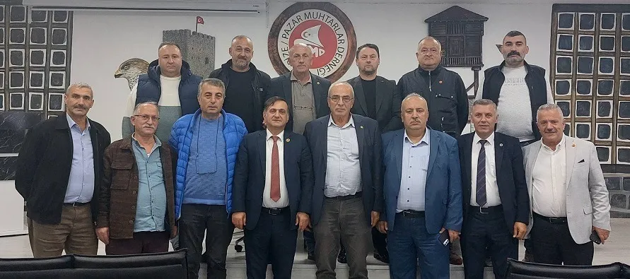 Rize Muhtarlar Federasyonu Başkanı Remzi Güzel’den Teşekkür Ziyareti