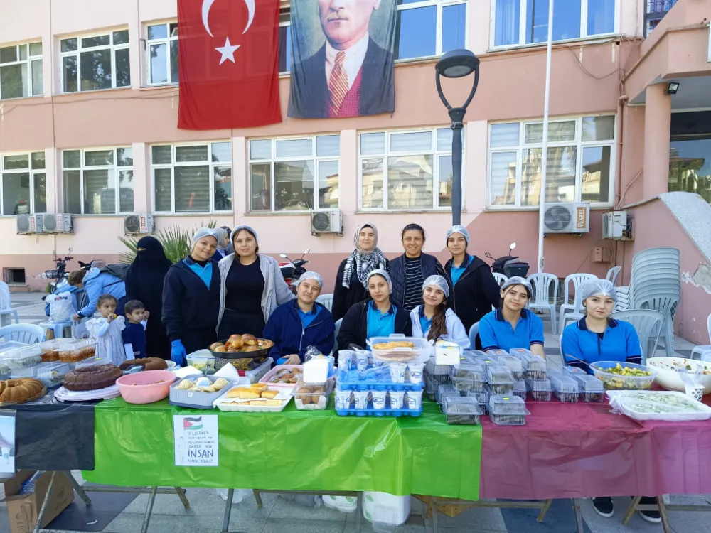 Sarıgöl’de öğrencilerden Gazze’ye anlamlı destek