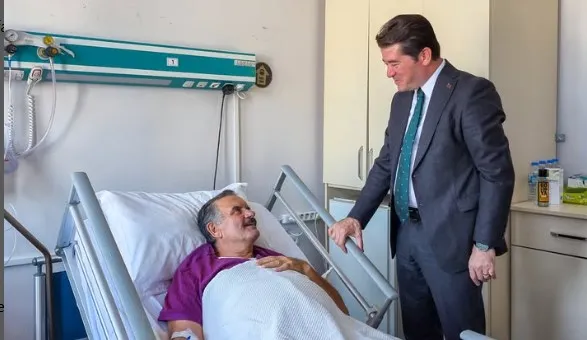 Başkan Ahmet Kaya’dan İş İnsanı Recep Denizeri’ne Geçmiş Olsun Ziyareti