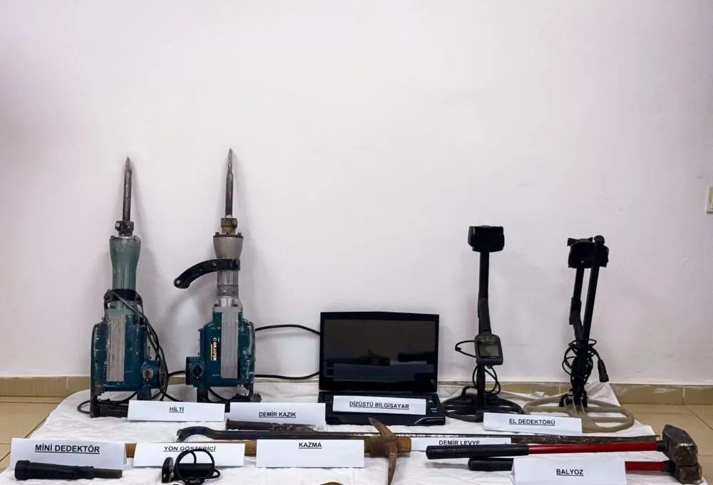 Adıyaman’da kaçak kazı operasyonu: 3 gözaltı