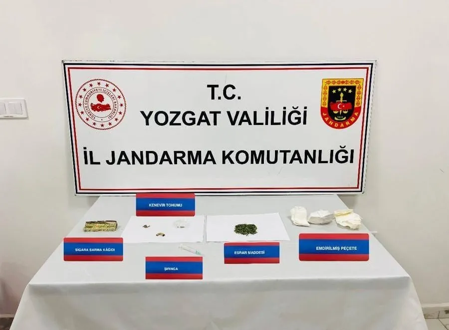 Yozgat’ta uyuşturucu madde kullanan şahıslar yakalandı