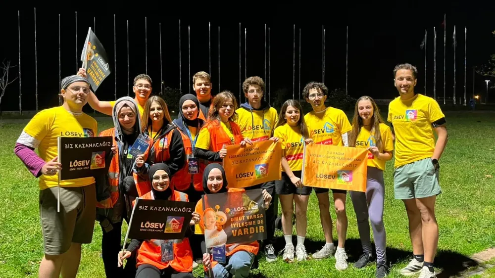 KTÜ öğrencileri Lösev için umuda koştular