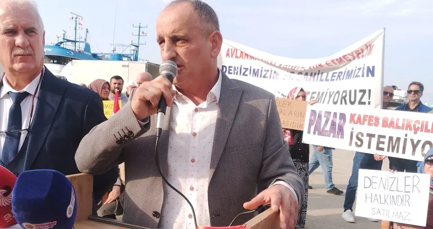 Pazar’da Balıkçılar Kafes Balıkçılığına Karşı Ayakta: “Denizimizi Üç Kişiye Teslim Etmeyeceğiz”