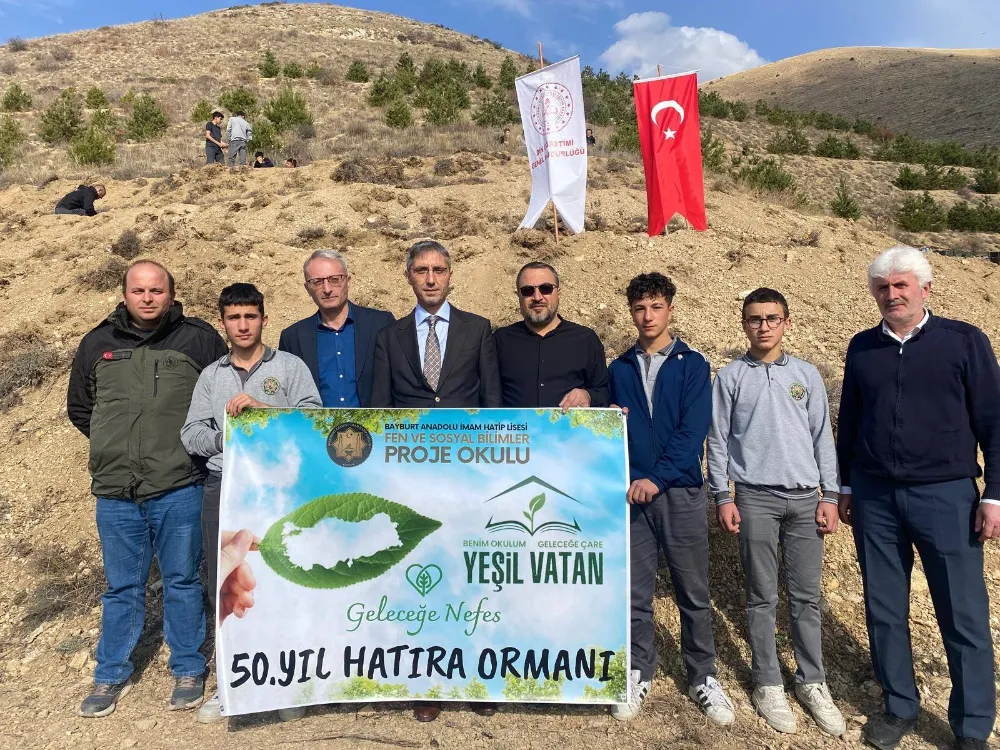 Bayburt Anadolu İmam Hatip Lisesi tarafından hatıra ormanı oluşturuldu
