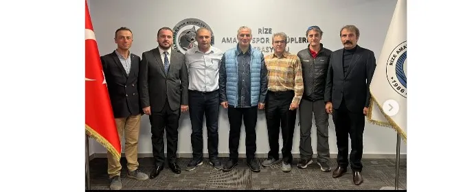 Rize Amatör Spor Kulüpleri Federasyonu’nu Ziyaret Etti