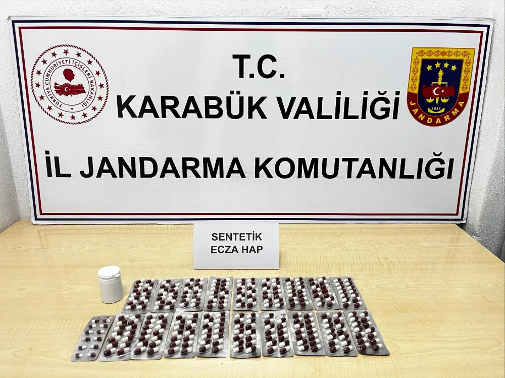 Karabük’te 265 adet sentetik ecza ele geçirildi